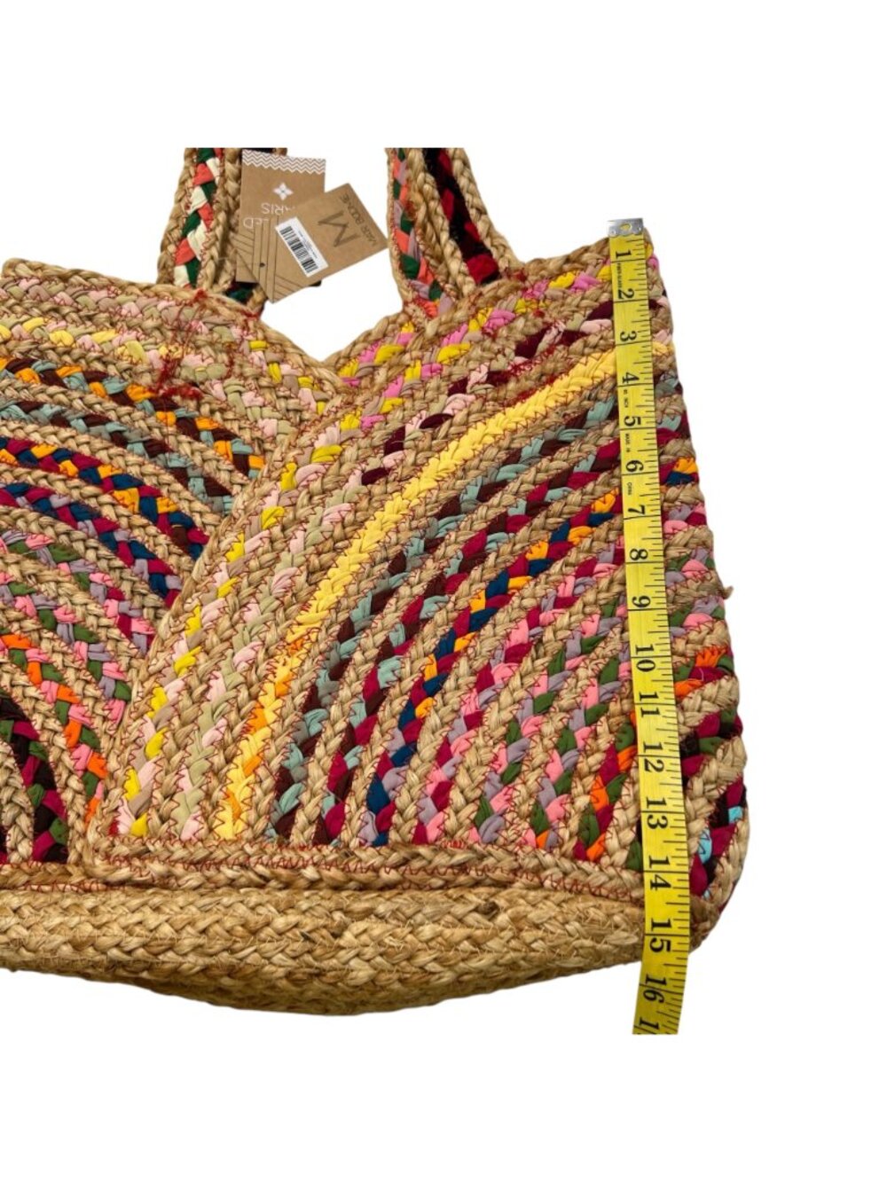 Mair Boomie NWT Sari Carry-All Tote Bag Handwoven From Upcycled Saris - Picture 4 of 11